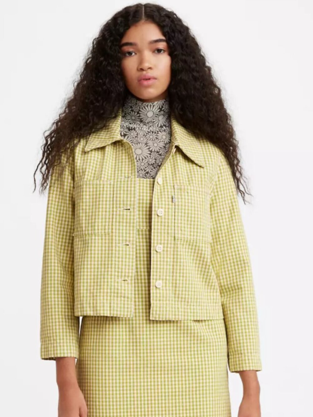 Levis Janey Check Jacket sz Small